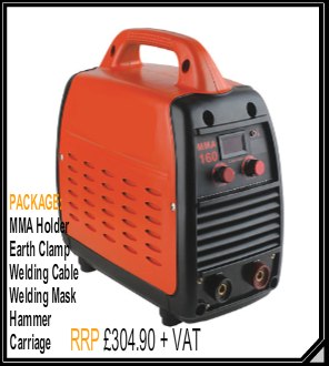 Butters MMA 1600 - Single Phase MMA Inverter Welder